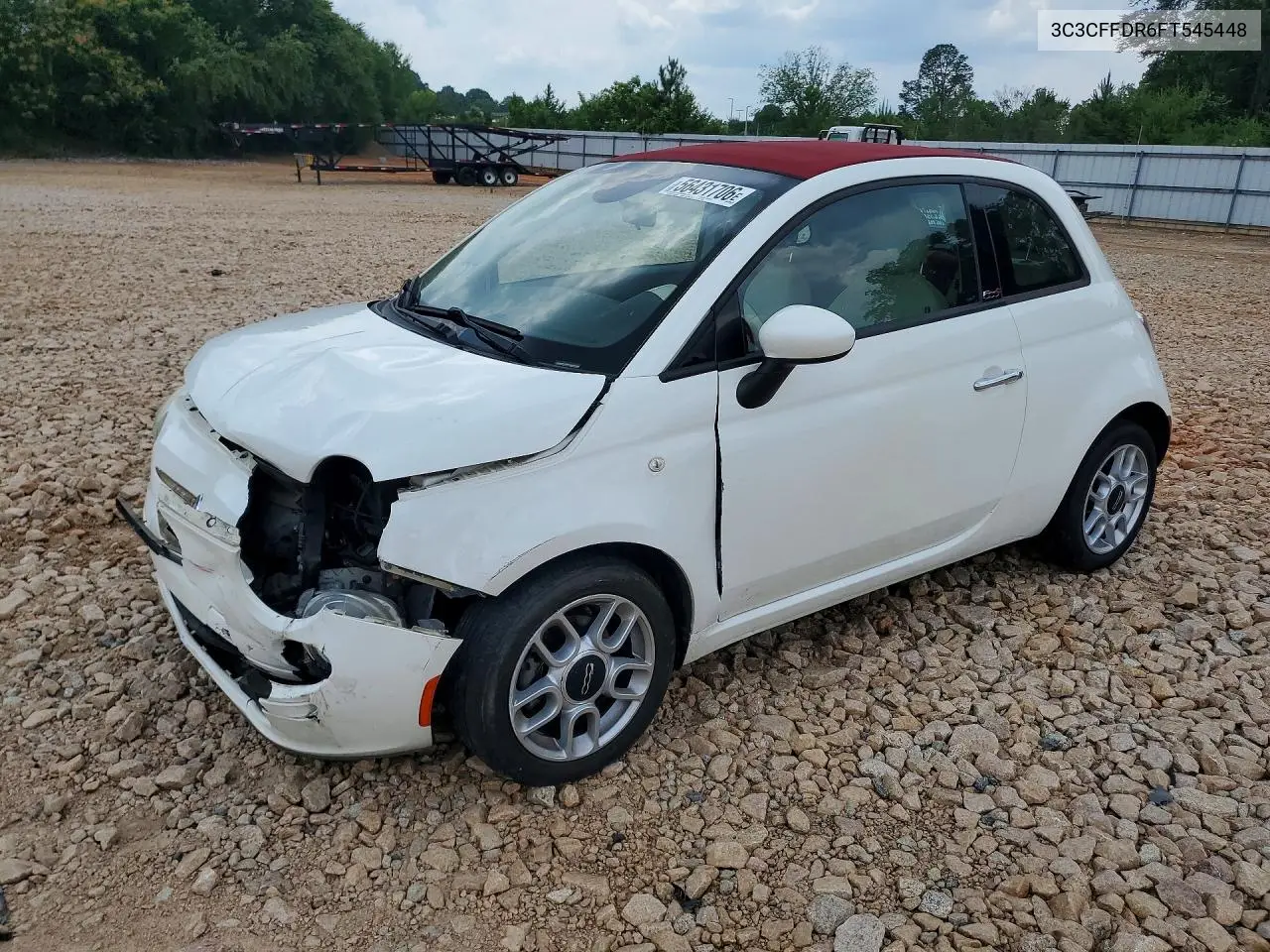2015 Fiat 500 Pop VIN: 3C3CFFDR6FT545448 Lot: 56431706