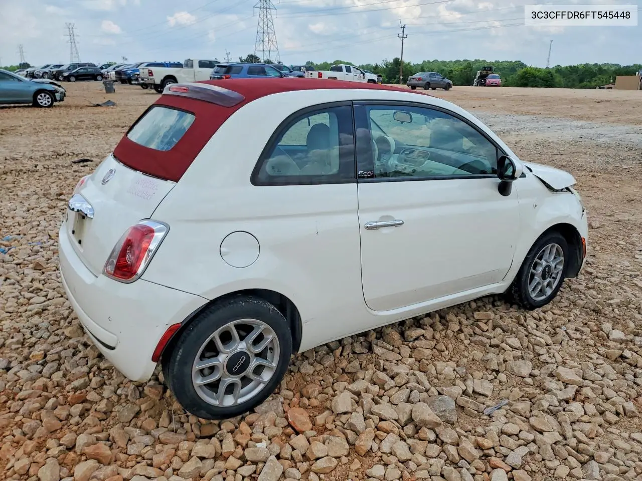 2015 Fiat 500 Pop VIN: 3C3CFFDR6FT545448 Lot: 56431706