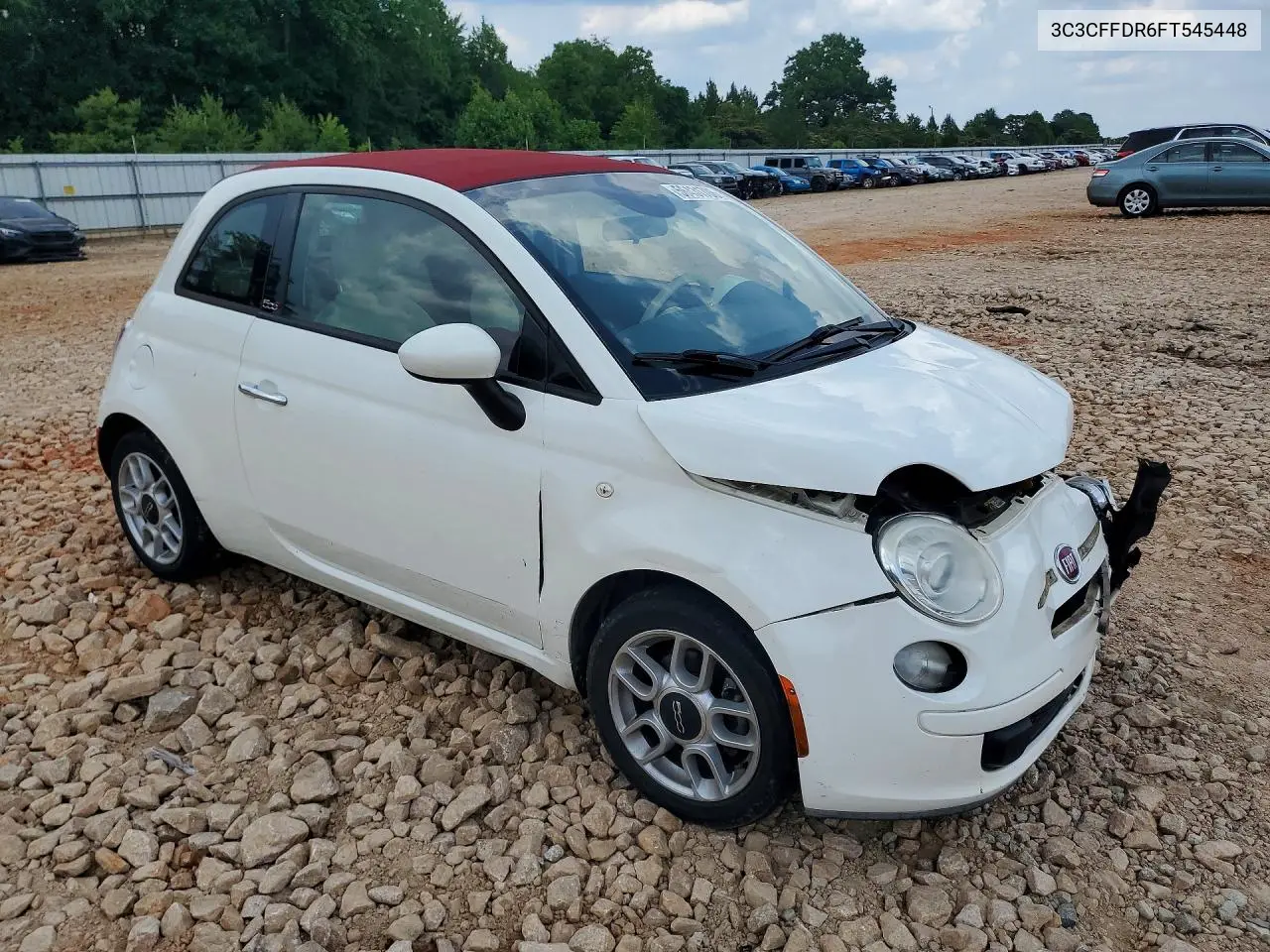 2015 Fiat 500 Pop VIN: 3C3CFFDR6FT545448 Lot: 56431706
