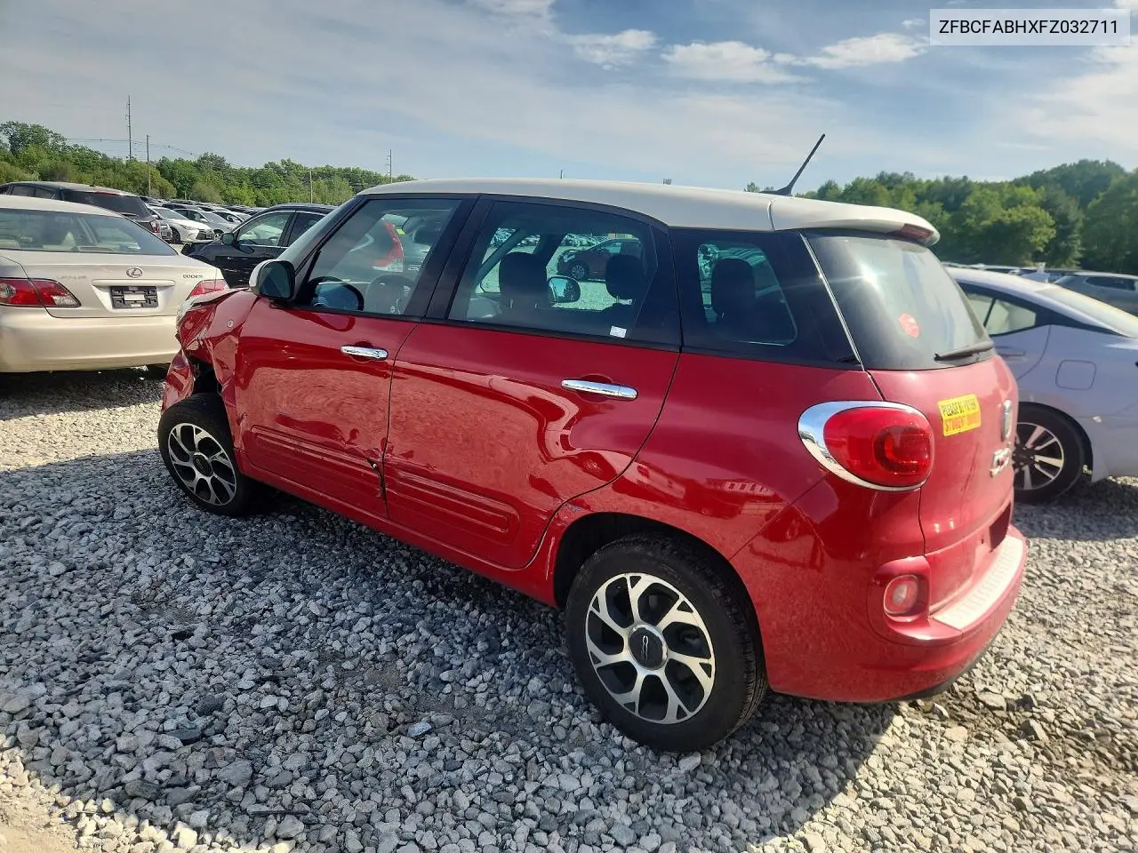 2015 Fiat 500L Easy VIN: ZFBCFABHXFZ032711 Lot: 56512766
