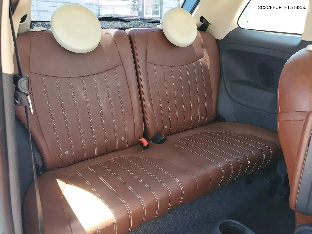 2015 Fiat 500 Lounge VIN: 3C3CFFCR1FT513850 Lot: 57557036