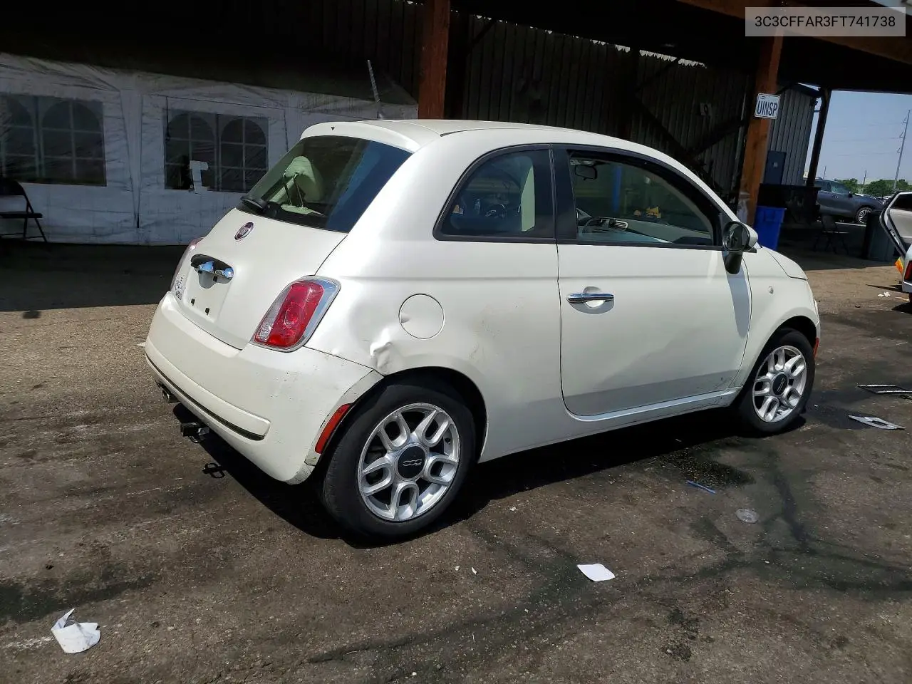 2015 Fiat 500 Pop VIN: 3C3CFFAR3FT741738 Lot: 58404606