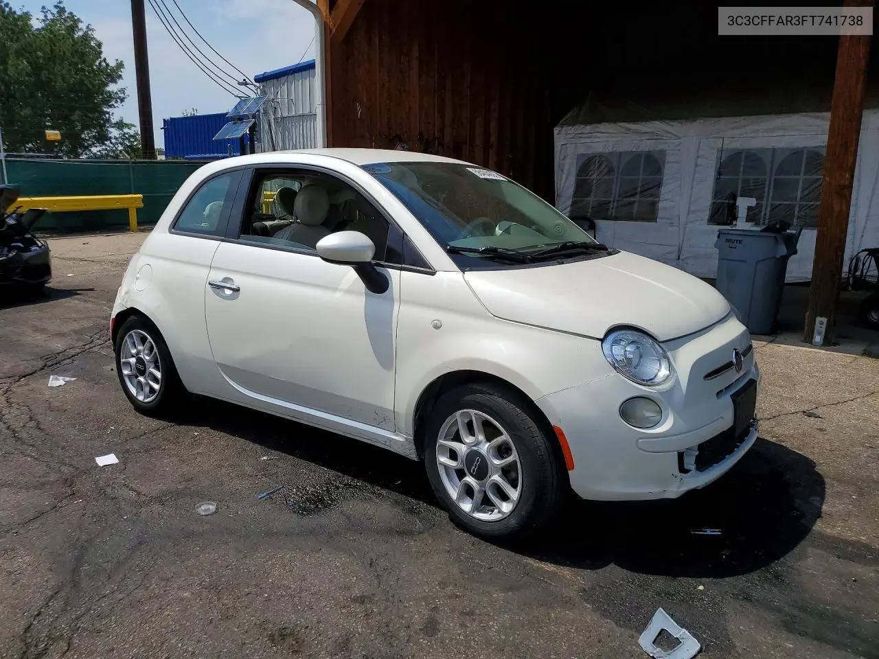 2015 Fiat 500 Pop VIN: 3C3CFFAR3FT741738 Lot: 58404606