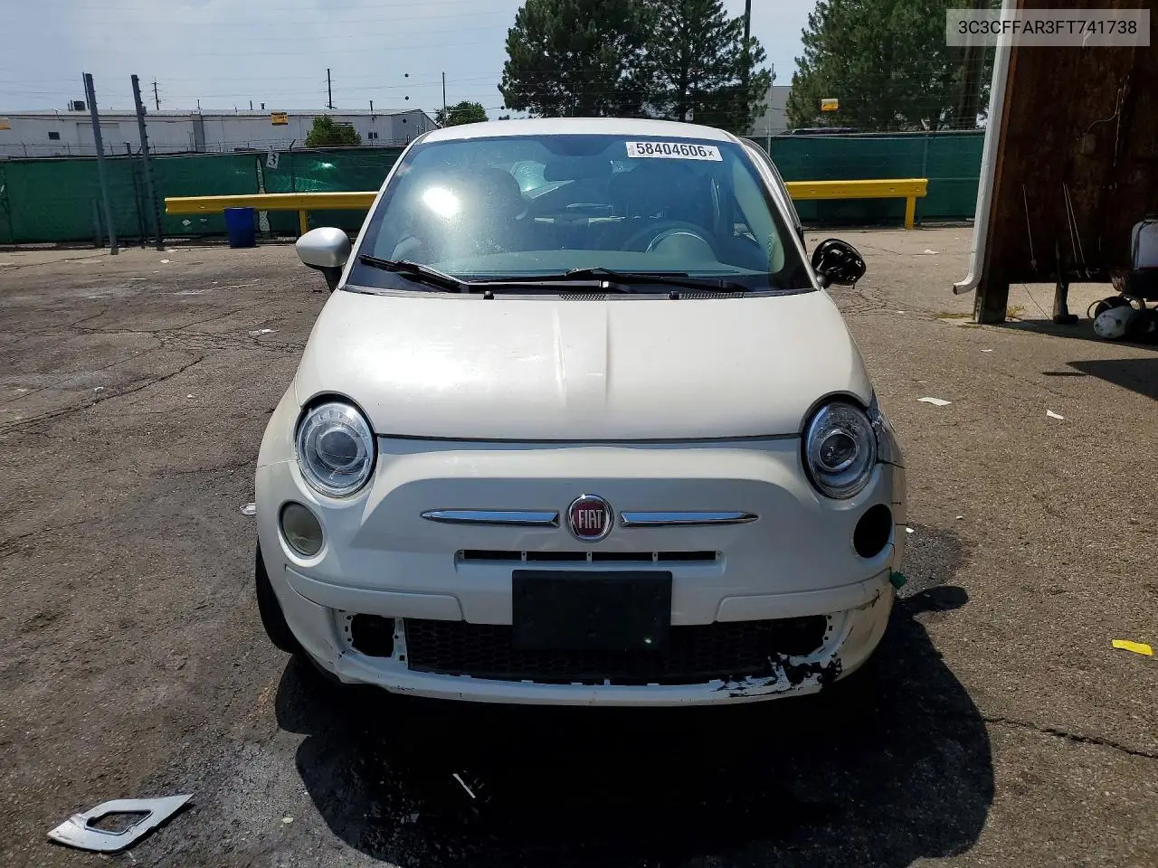 2015 Fiat 500 Pop VIN: 3C3CFFAR3FT741738 Lot: 58404606
