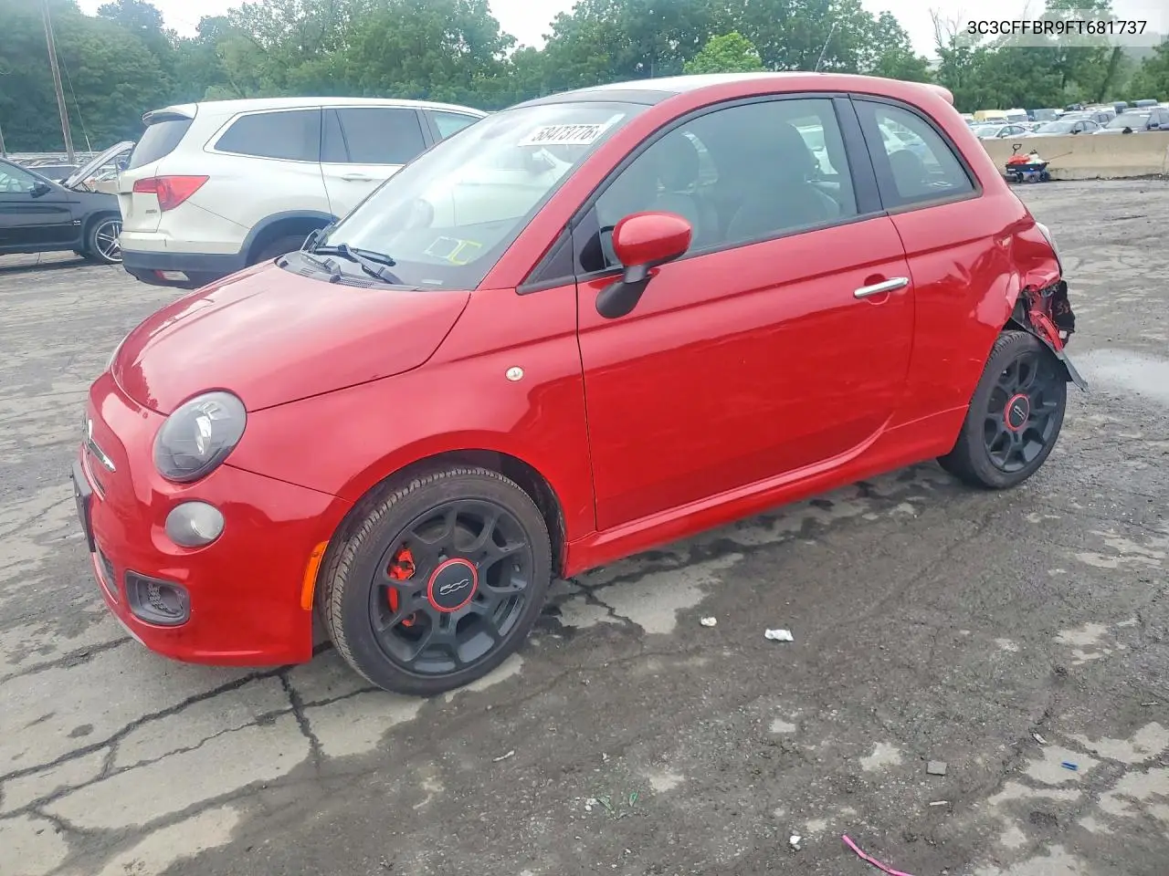 2015 Fiat 500 Sport VIN: 3C3CFFBR9FT681737 Lot: 58473776