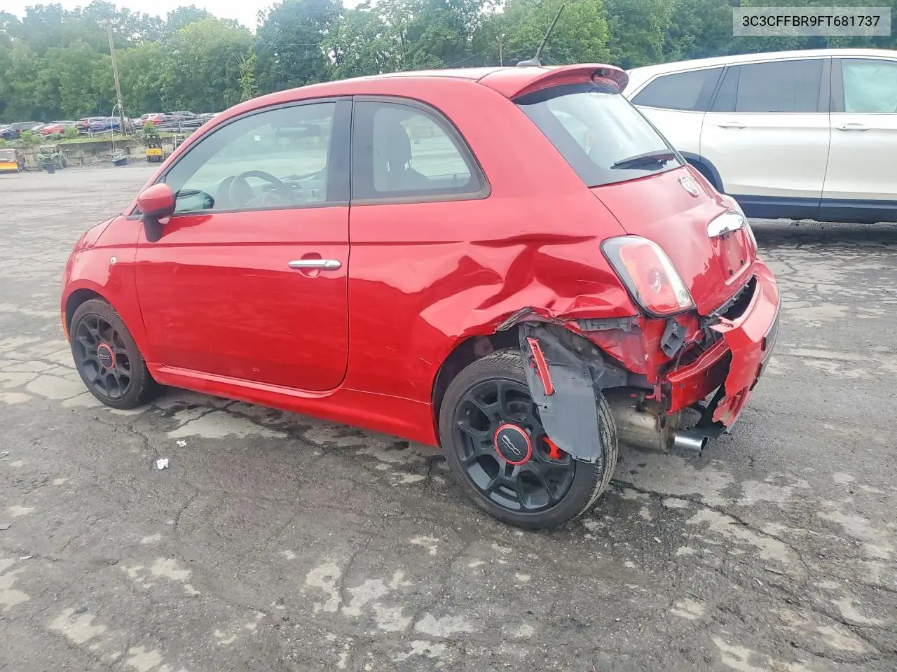 2015 Fiat 500 Sport VIN: 3C3CFFBR9FT681737 Lot: 58473776