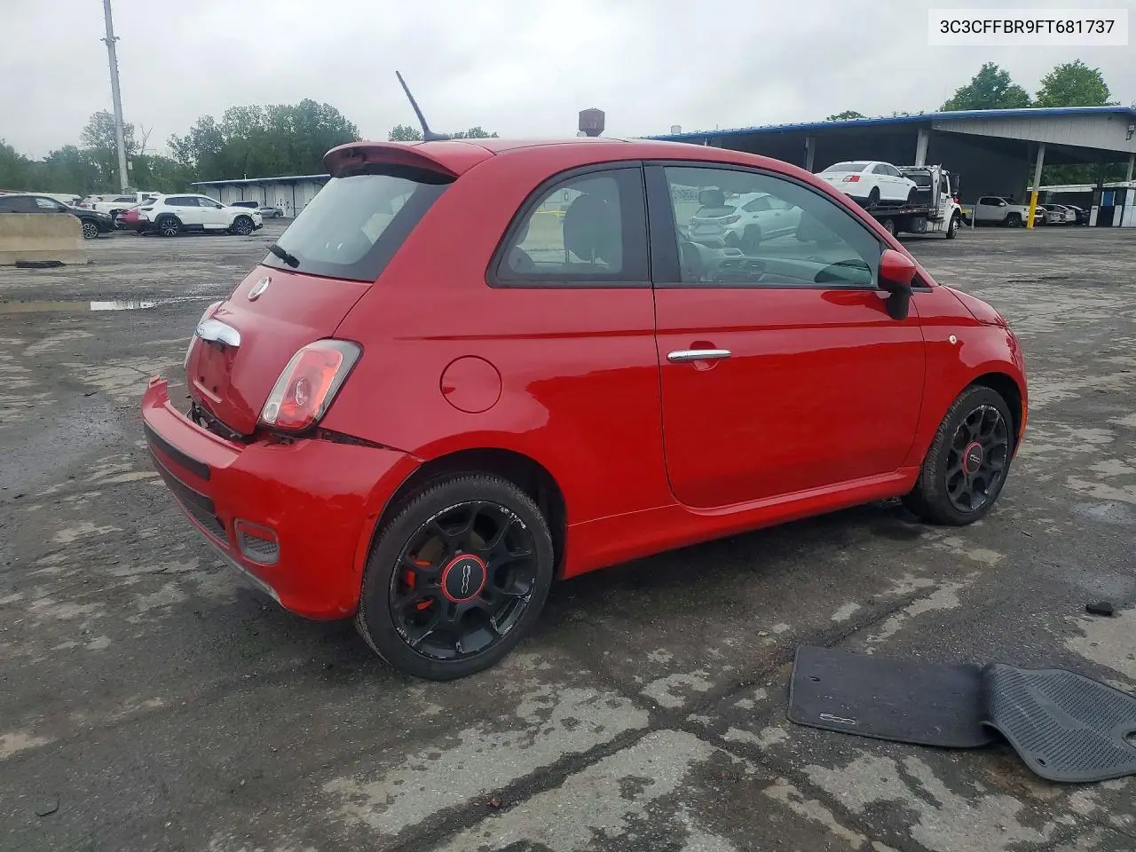 2015 Fiat 500 Sport VIN: 3C3CFFBR9FT681737 Lot: 58473776
