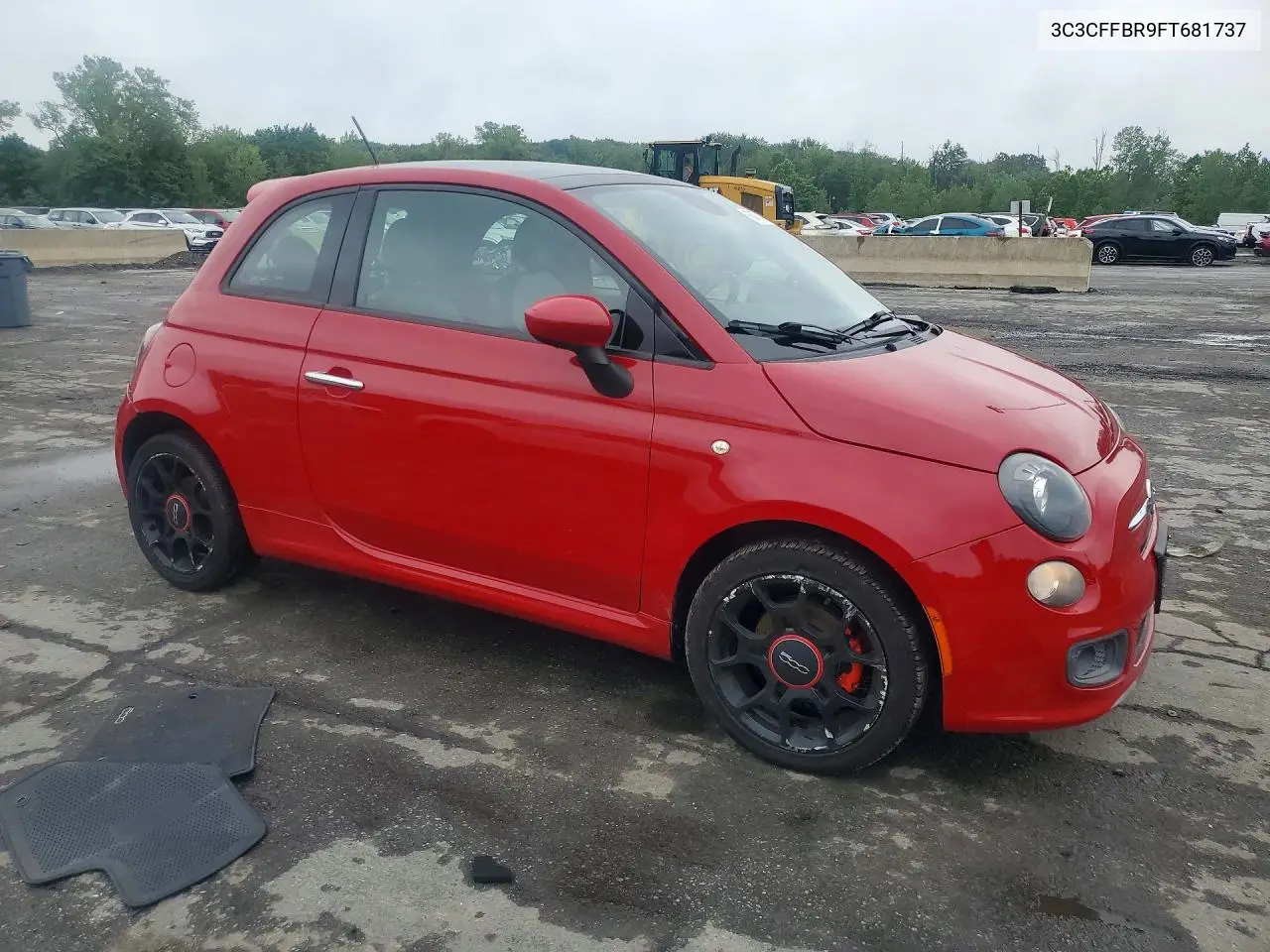 2015 Fiat 500 Sport VIN: 3C3CFFBR9FT681737 Lot: 58473776