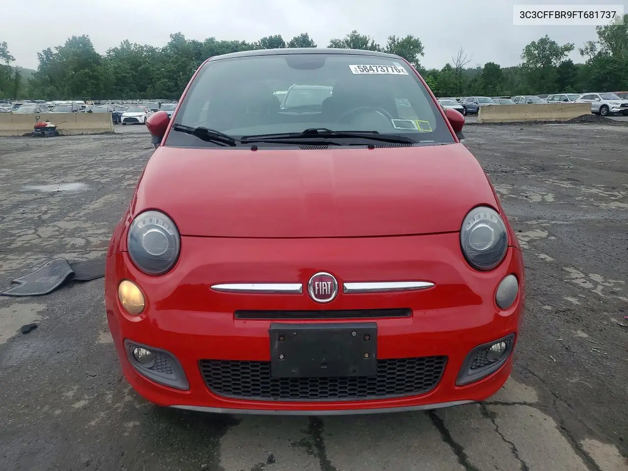 2015 Fiat 500 Sport VIN: 3C3CFFBR9FT681737 Lot: 58473776