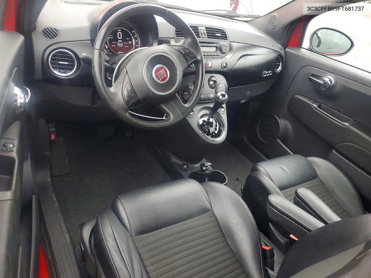 2015 Fiat 500 Sport VIN: 3C3CFFBR9FT681737 Lot: 58473776
