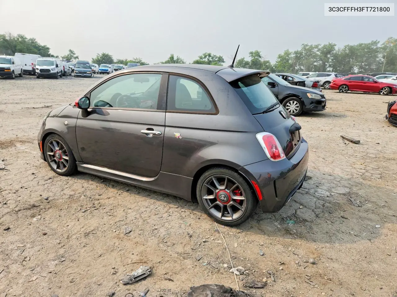 2015 Fiat 500 Abarth VIN: 3C3CFFFH3FT721800 Lot: 58840086