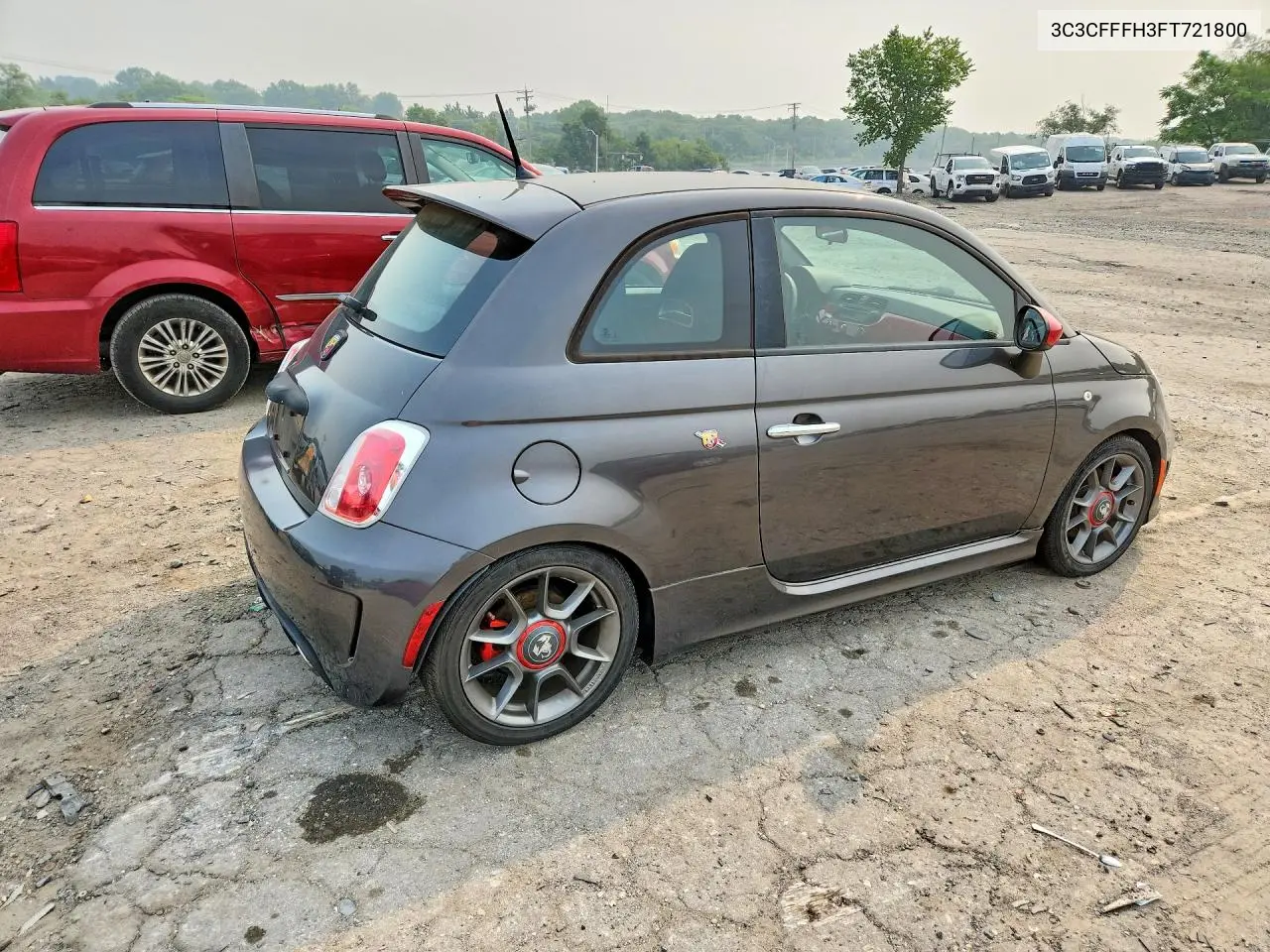 2015 Fiat 500 Abarth VIN: 3C3CFFFH3FT721800 Lot: 58840086