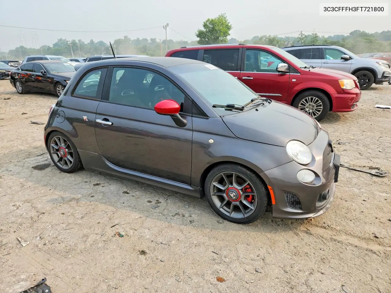 2015 Fiat 500 Abarth VIN: 3C3CFFFH3FT721800 Lot: 58840086