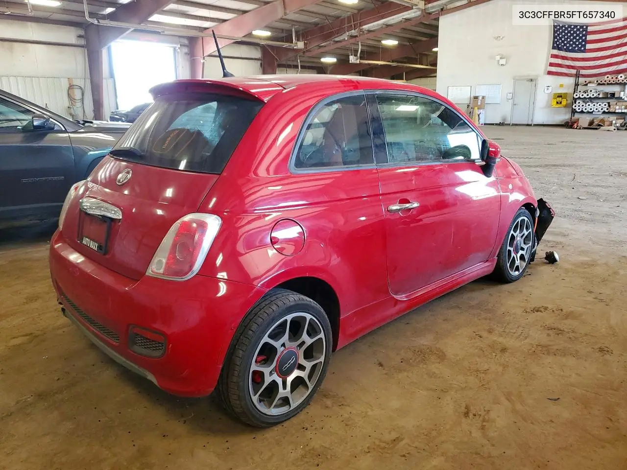 2015 Fiat 500 Sport VIN: 3C3CFFBR5FT657340 Lot: 59084316