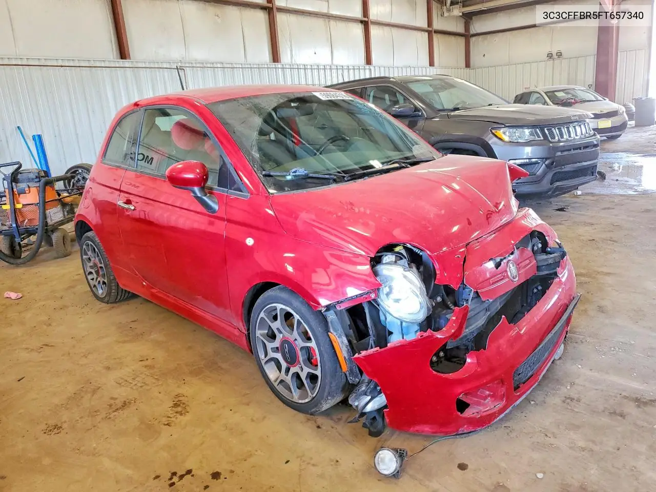 2015 Fiat 500 Sport VIN: 3C3CFFBR5FT657340 Lot: 59084316
