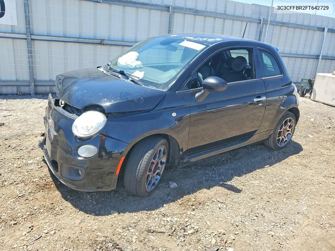2015 Fiat 500 Sport VIN: 3C3CFFBR2FT642729 Lot: 59155166