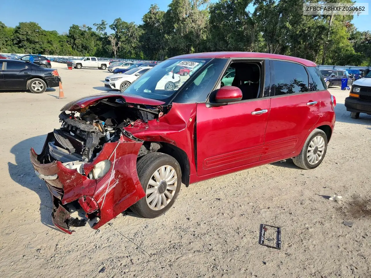 2015 Fiat 500L Easy VIN: ZFBCFABHXFZ030652 Lot: 59250786