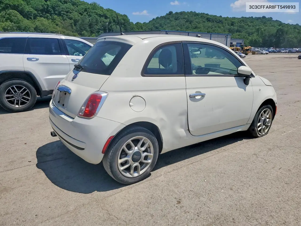 2015 Fiat 500 Pop VIN: 3C3CFFAR8FT549893 Lot: 59697246