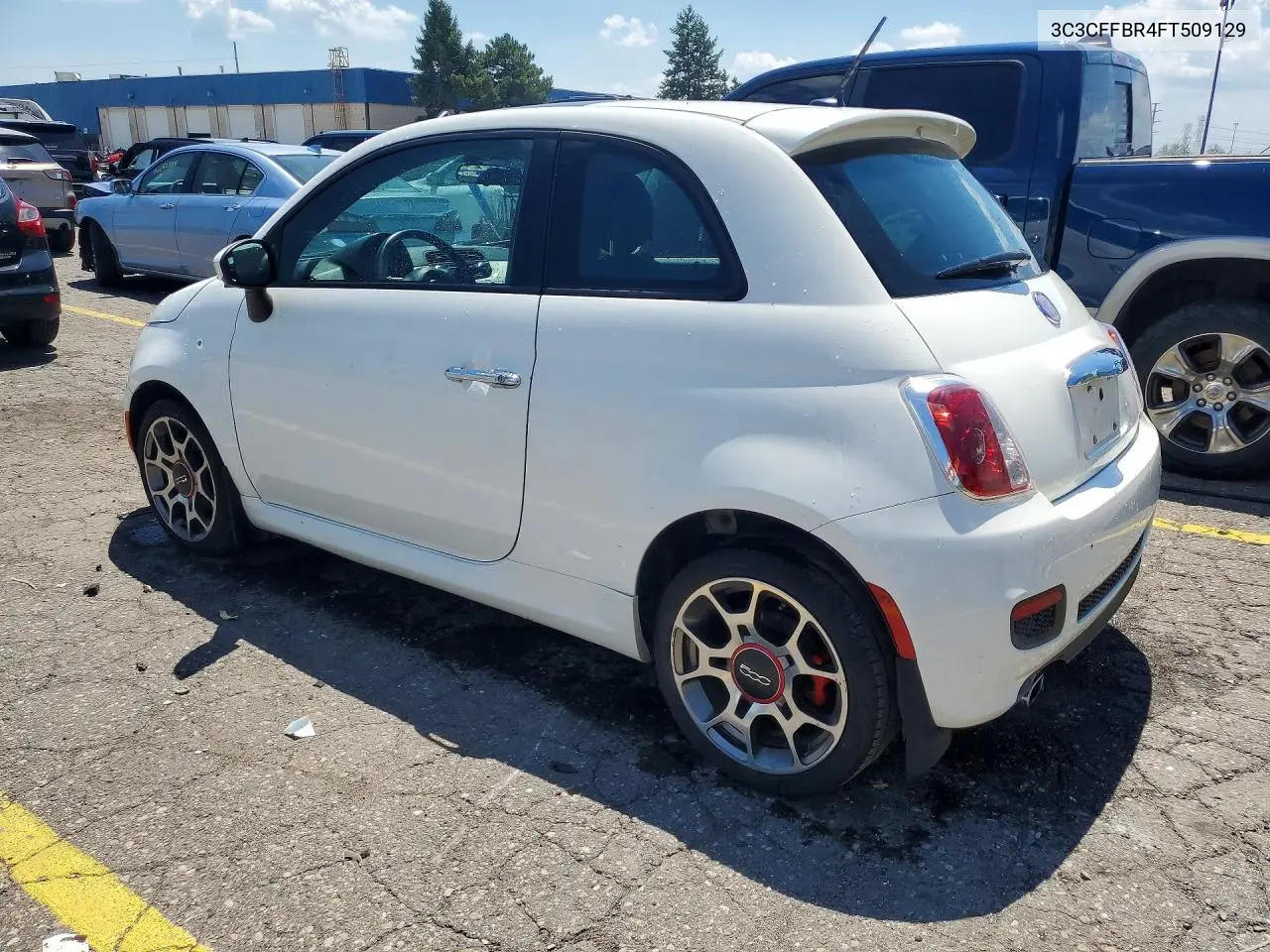2015 Fiat 500 Sport VIN: 3C3CFFBR4FT509129 Lot: 59907676