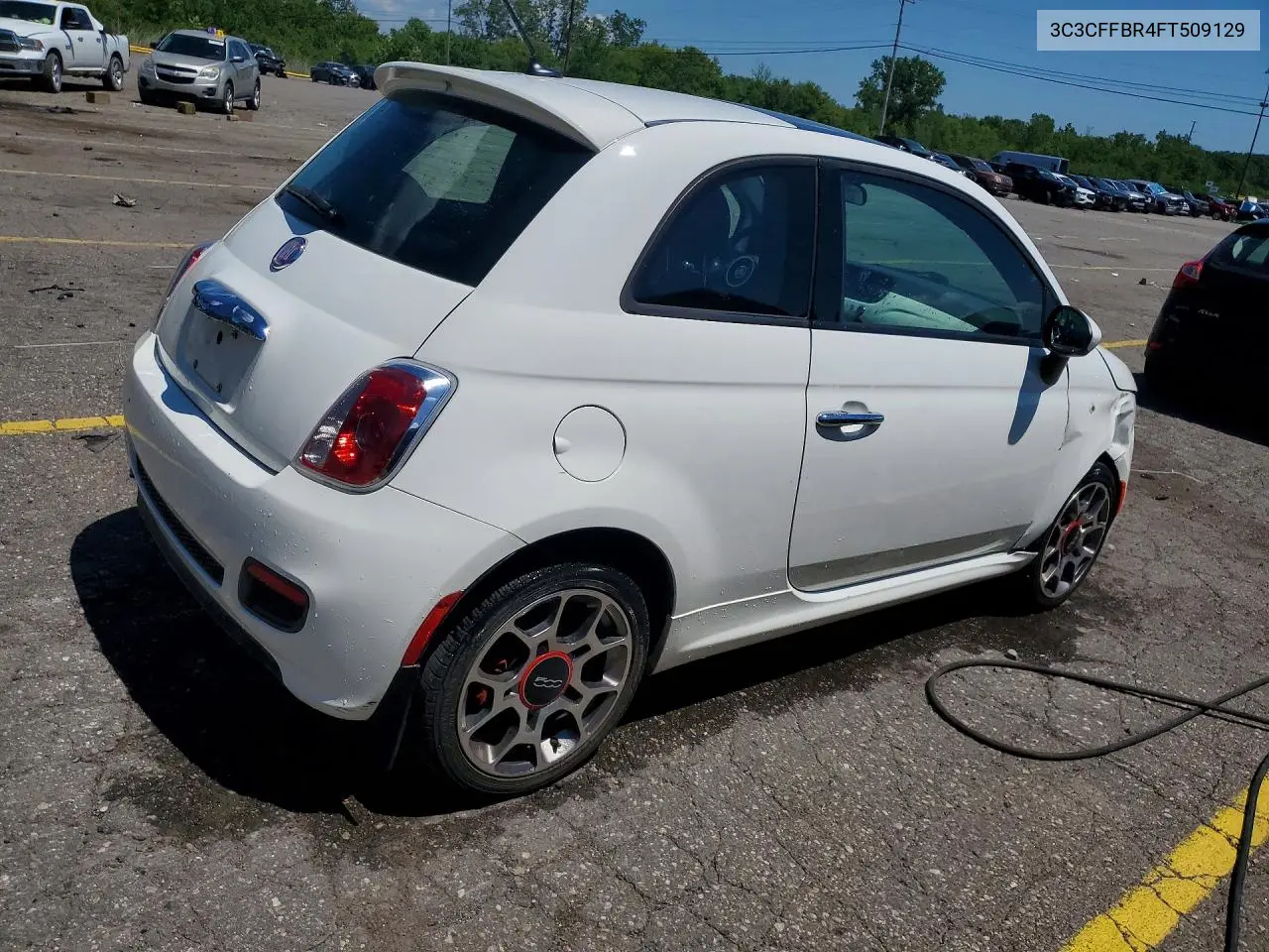 2015 Fiat 500 Sport VIN: 3C3CFFBR4FT509129 Lot: 59907676