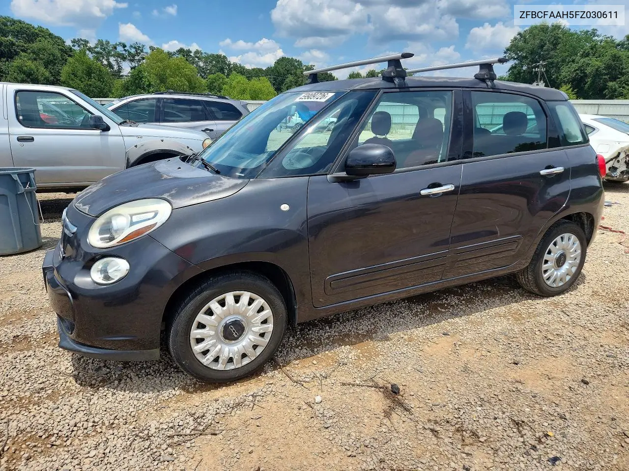 2015 Fiat 500L Pop VIN: ZFBCFAAH5FZ030611 Lot: 59909726