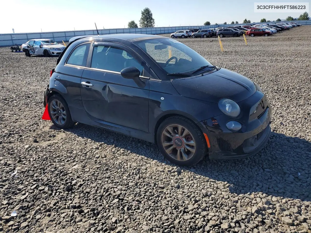 2015 Fiat 500 Sport VIN: 3C3CFFHH9FT586223 Lot: 60022736