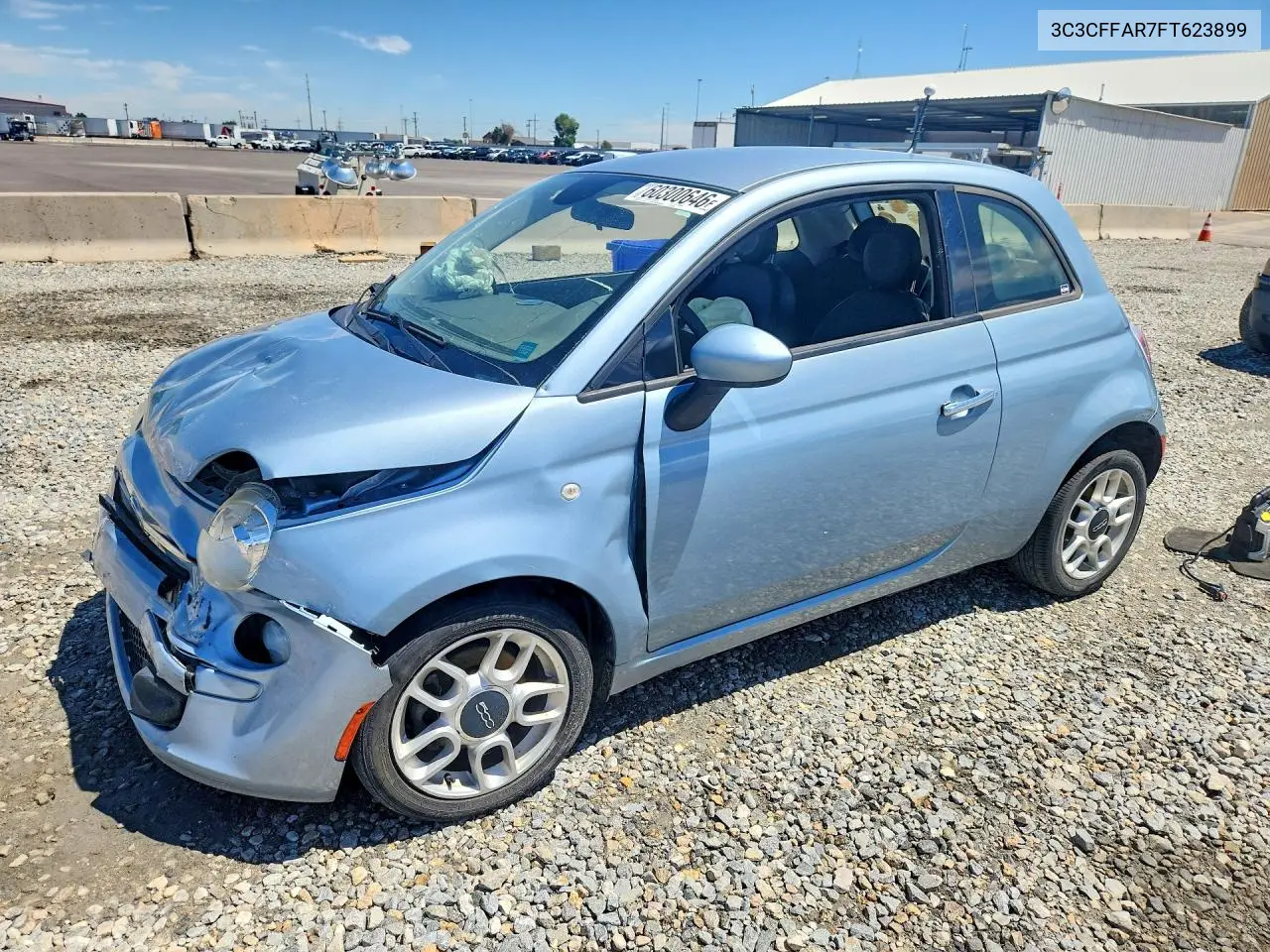 2015 Fiat 500 Pop VIN: 3C3CFFAR7FT623899 Lot: 60300646
