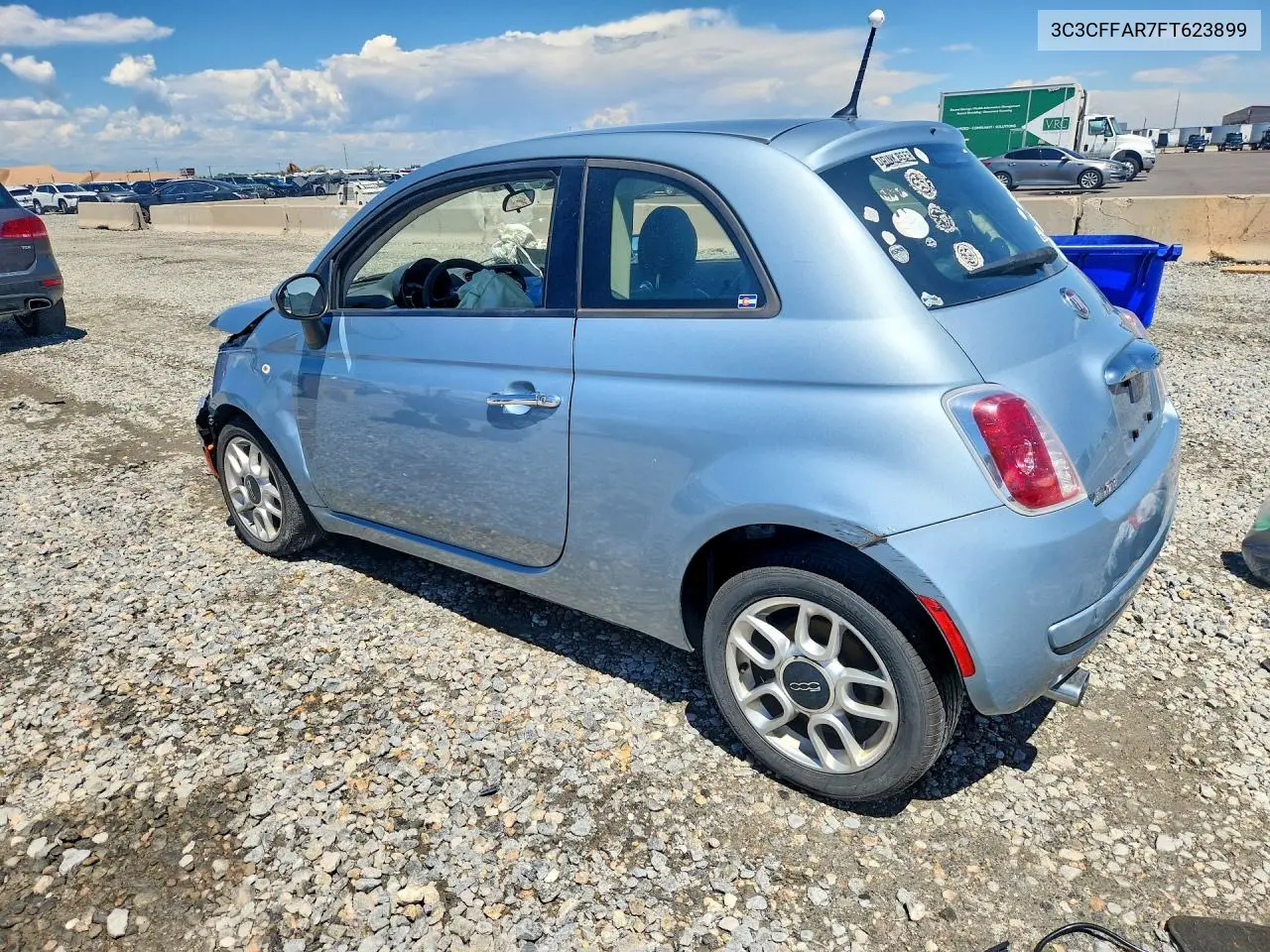 2015 Fiat 500 Pop VIN: 3C3CFFAR7FT623899 Lot: 60300646