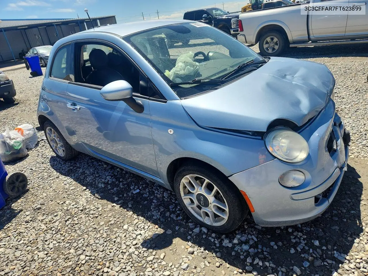 2015 Fiat 500 Pop VIN: 3C3CFFAR7FT623899 Lot: 60300646
