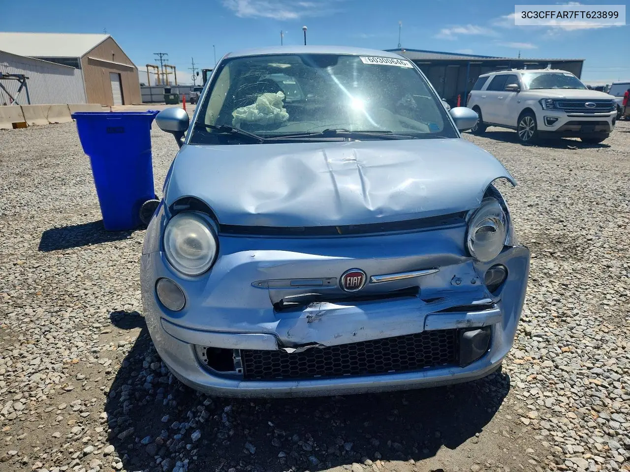 2015 Fiat 500 Pop VIN: 3C3CFFAR7FT623899 Lot: 60300646