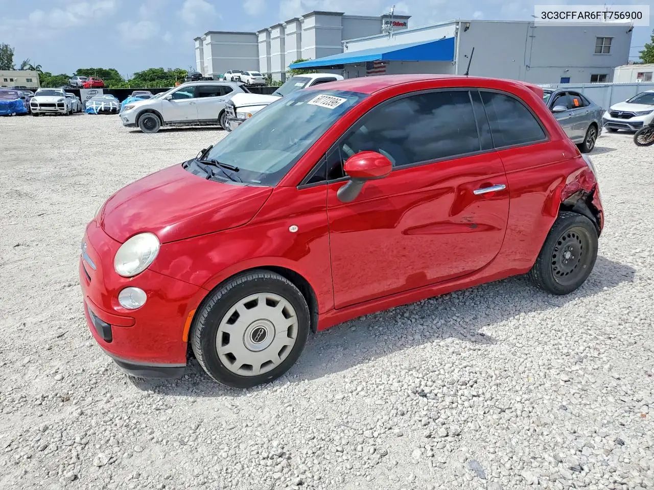 2015 Fiat 500 Pop VIN: 3C3CFFAR6FT756900 Lot: 60772396