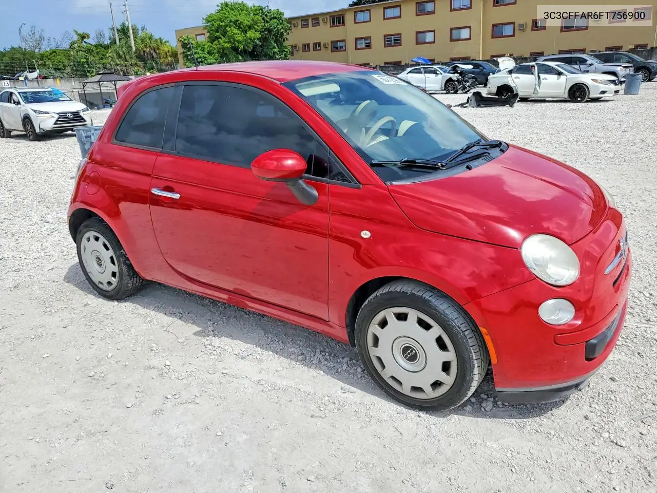 2015 Fiat 500 Pop VIN: 3C3CFFAR6FT756900 Lot: 60772396