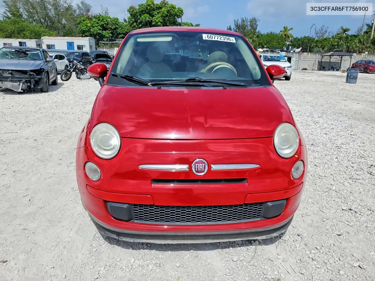 2015 Fiat 500 Pop VIN: 3C3CFFAR6FT756900 Lot: 60772396