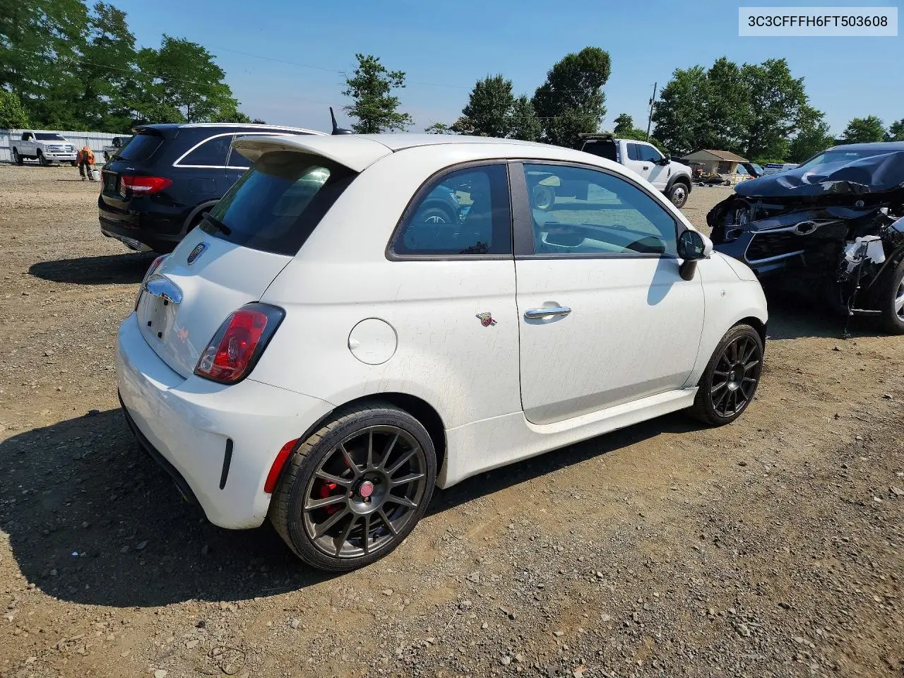 2015 Fiat 500 Abarth VIN: 3C3CFFFH6FT503608 Lot: 61013006