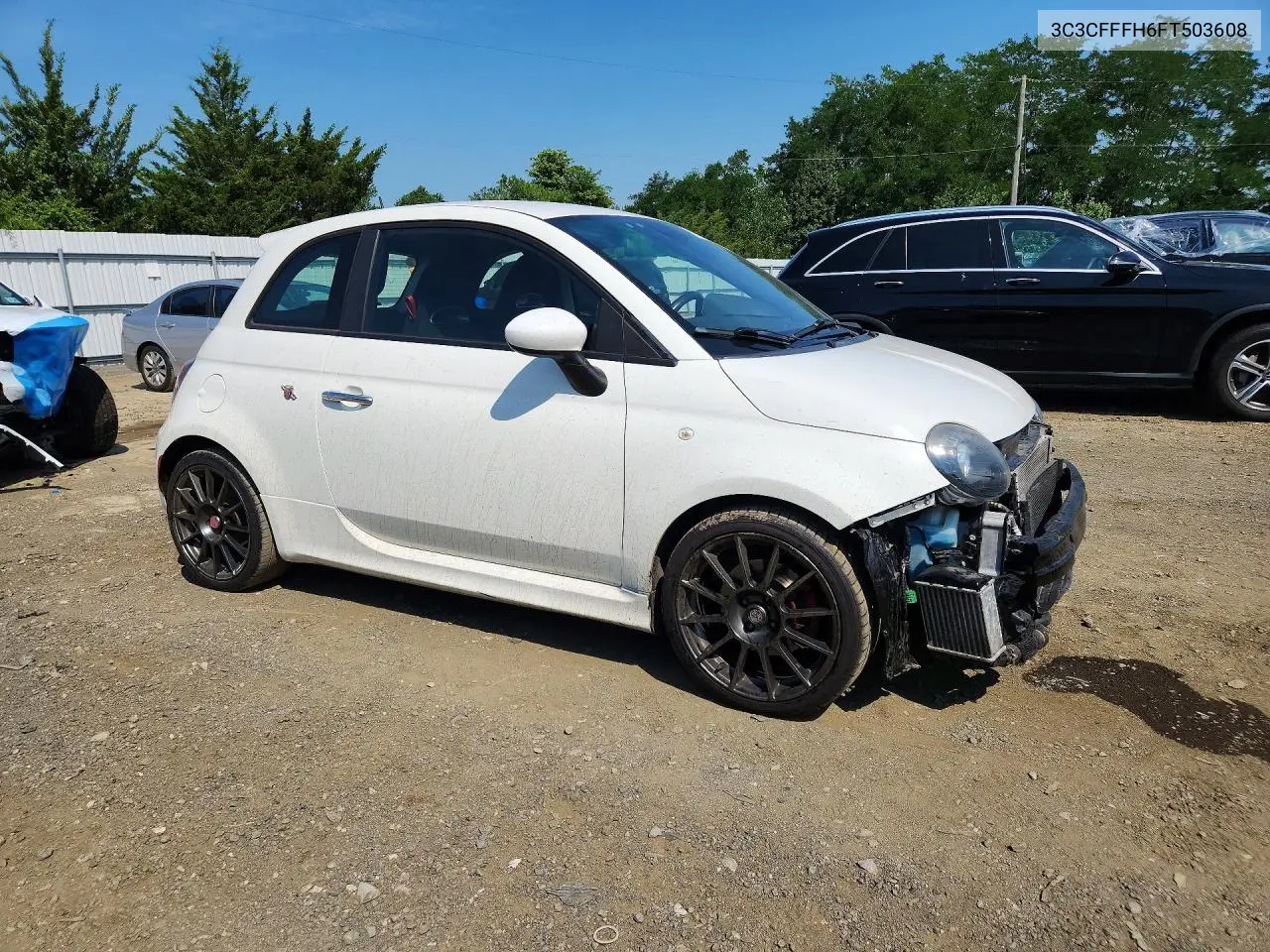 2015 Fiat 500 Abarth VIN: 3C3CFFFH6FT503608 Lot: 61013006