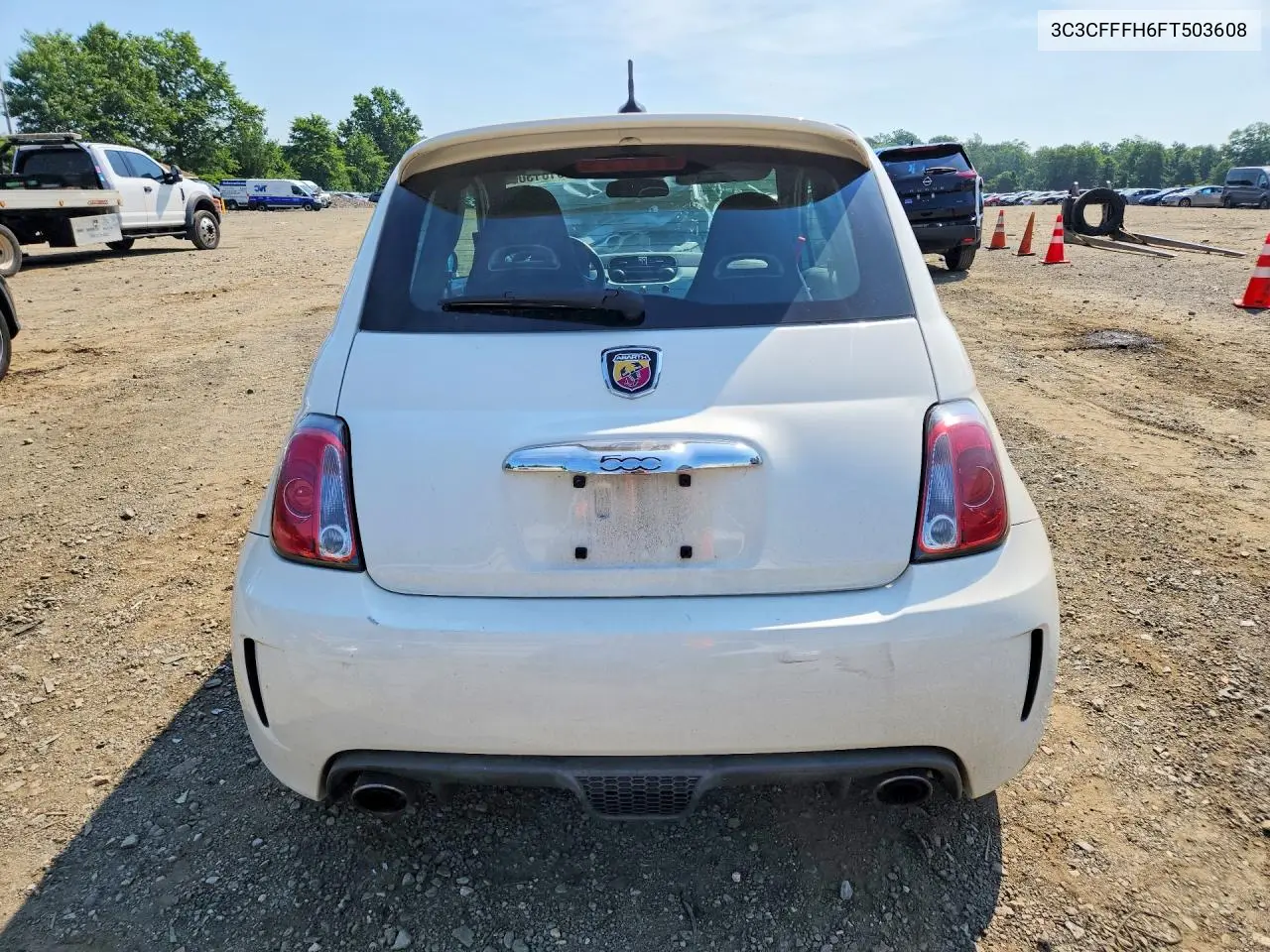 2015 Fiat 500 Abarth VIN: 3C3CFFFH6FT503608 Lot: 61013006