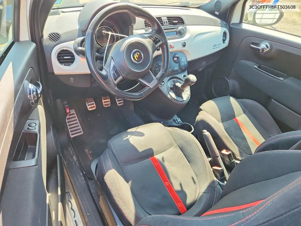 2015 Fiat 500 Abarth VIN: 3C3CFFFH6FT503608 Lot: 61013006
