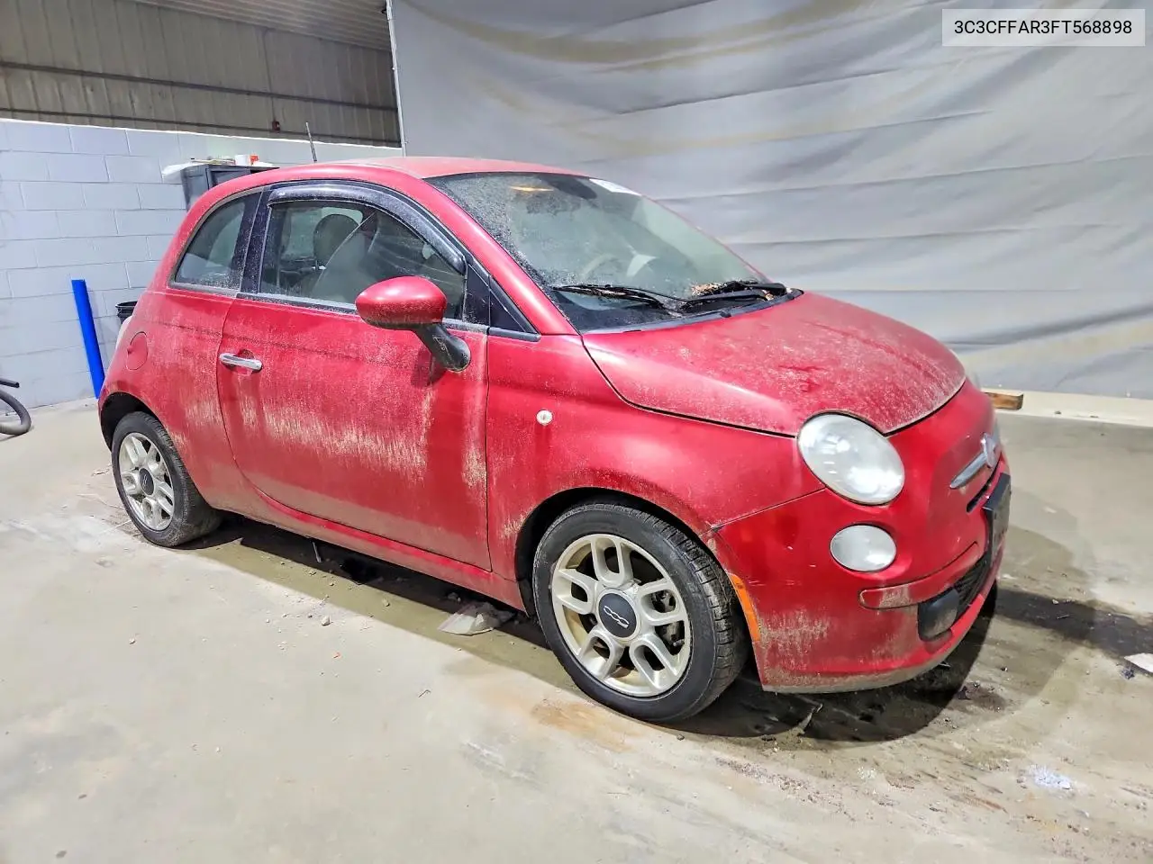 2015 Fiat 500 Pop VIN: 3C3CFFAR3FT568898 Lot: 61260256