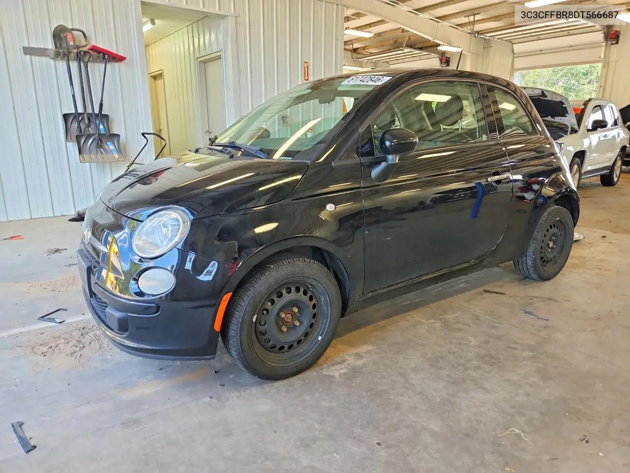 2015 Fiat 500 VIN: 3C3CFFBR8DT566687 Lot: 61742846