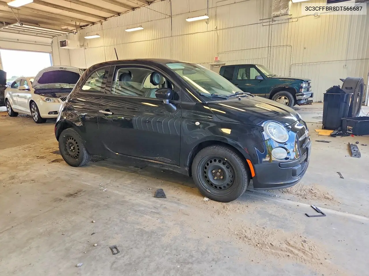 2015 Fiat 500 VIN: 3C3CFFBR8DT566687 Lot: 61742846