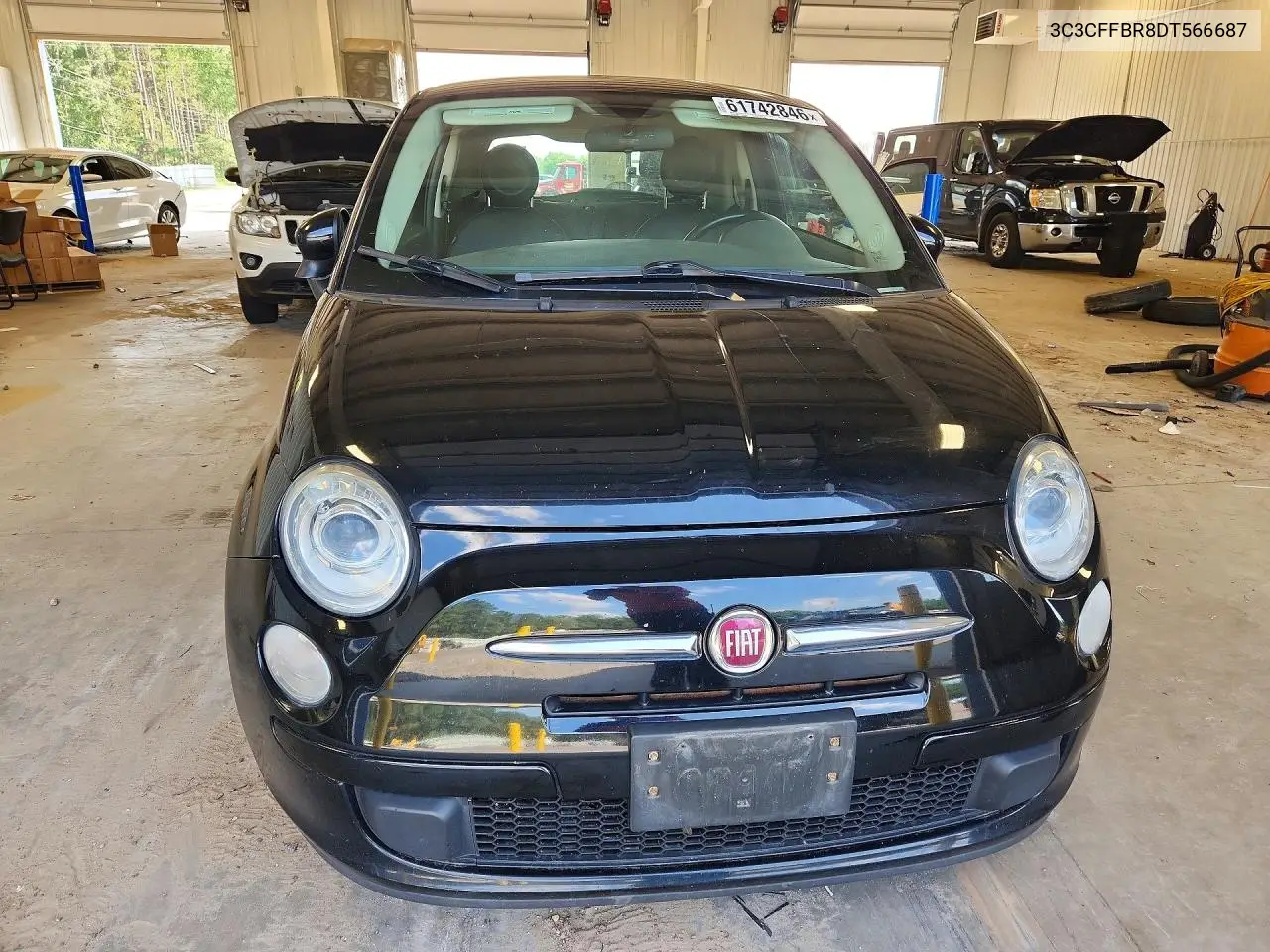 2015 Fiat 500 VIN: 3C3CFFBR8DT566687 Lot: 61742846