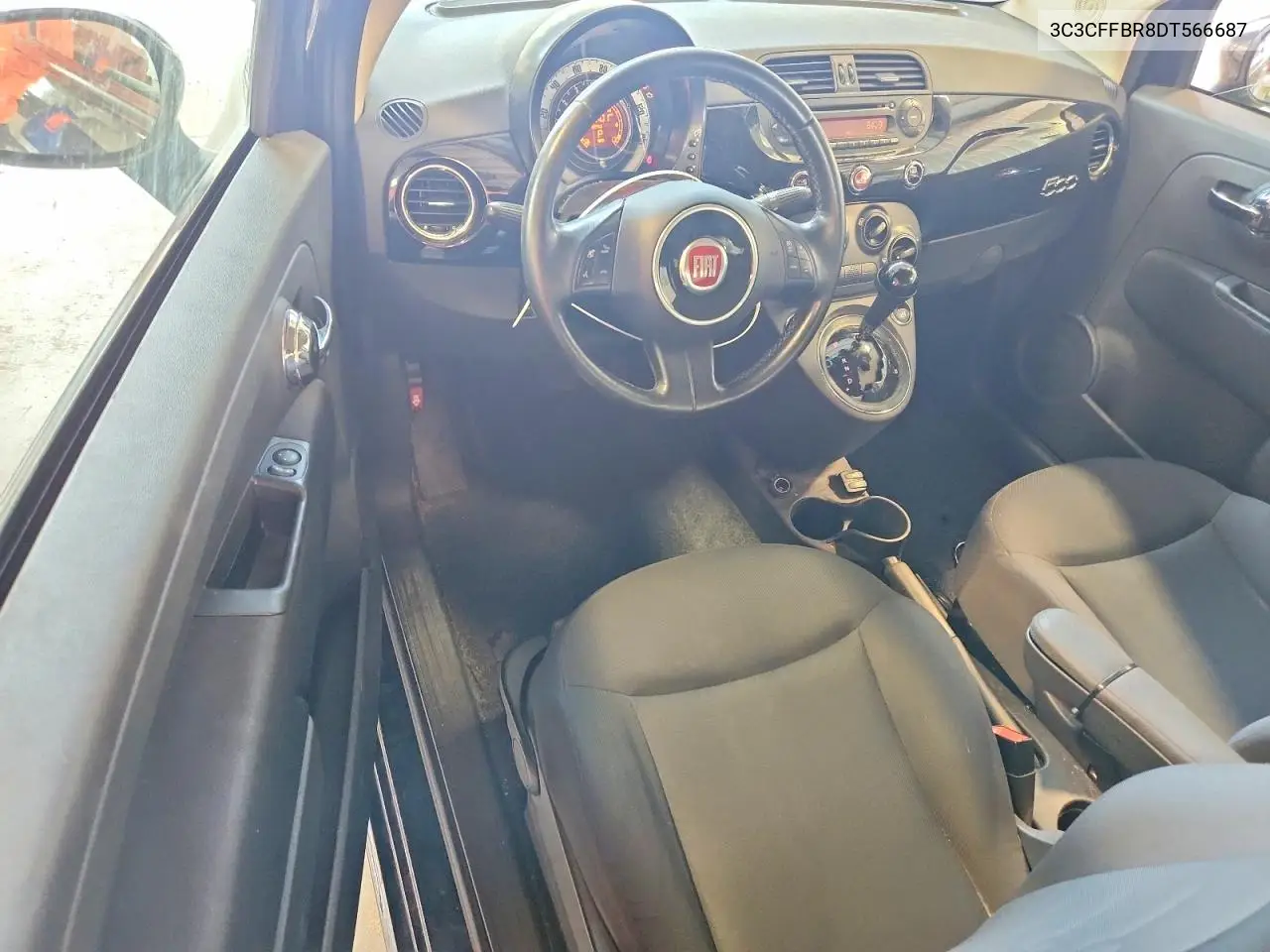 2015 Fiat 500 VIN: 3C3CFFBR8DT566687 Lot: 61742846