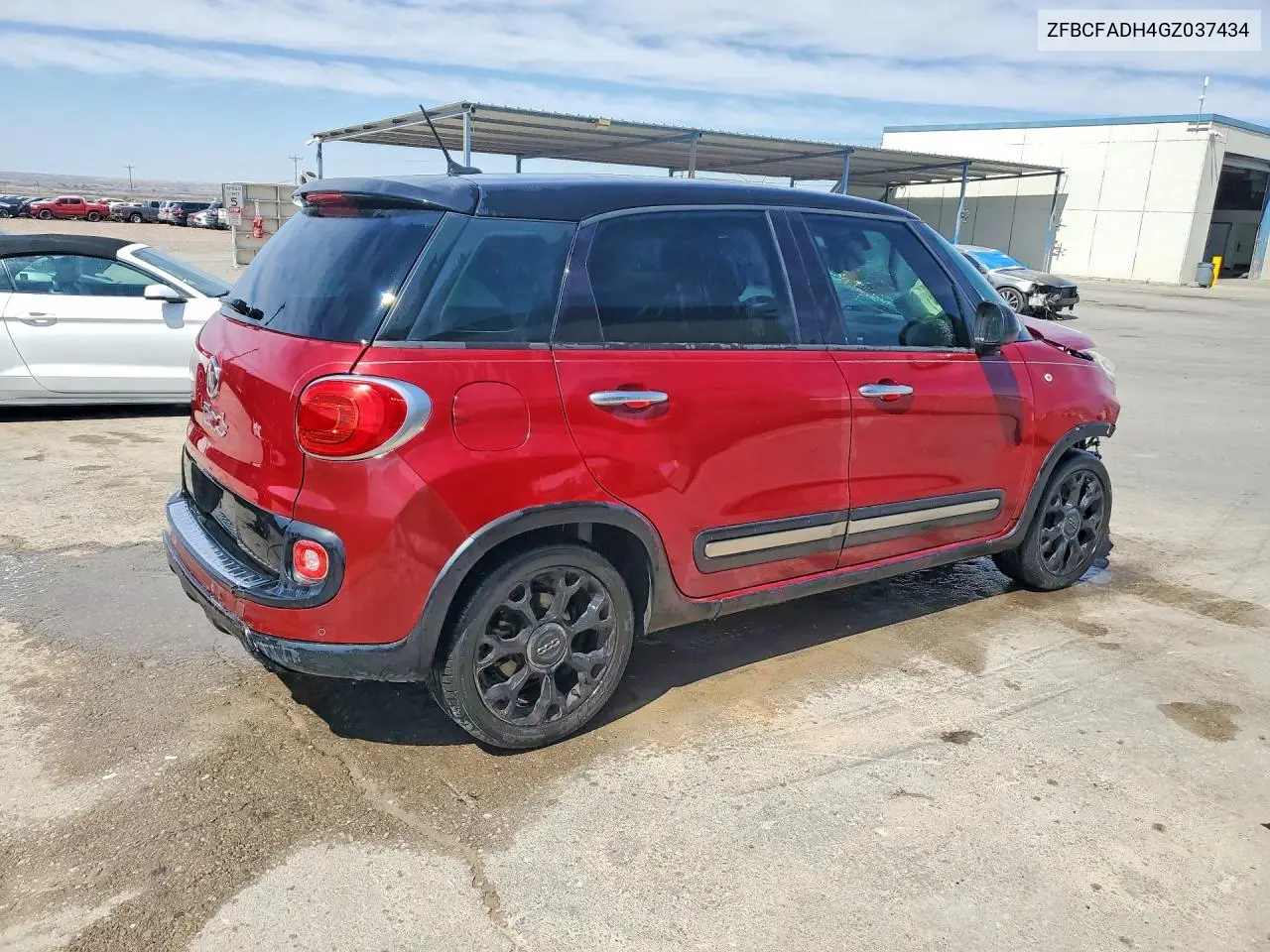 2016 Fiat 500L Trekking VIN: ZFBCFADH4GZ037434 Lot: 48134826