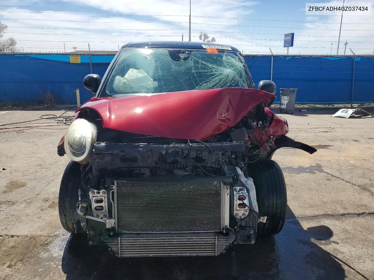 2016 Fiat 500L Trekking VIN: ZFBCFADH4GZ037434 Lot: 48134826