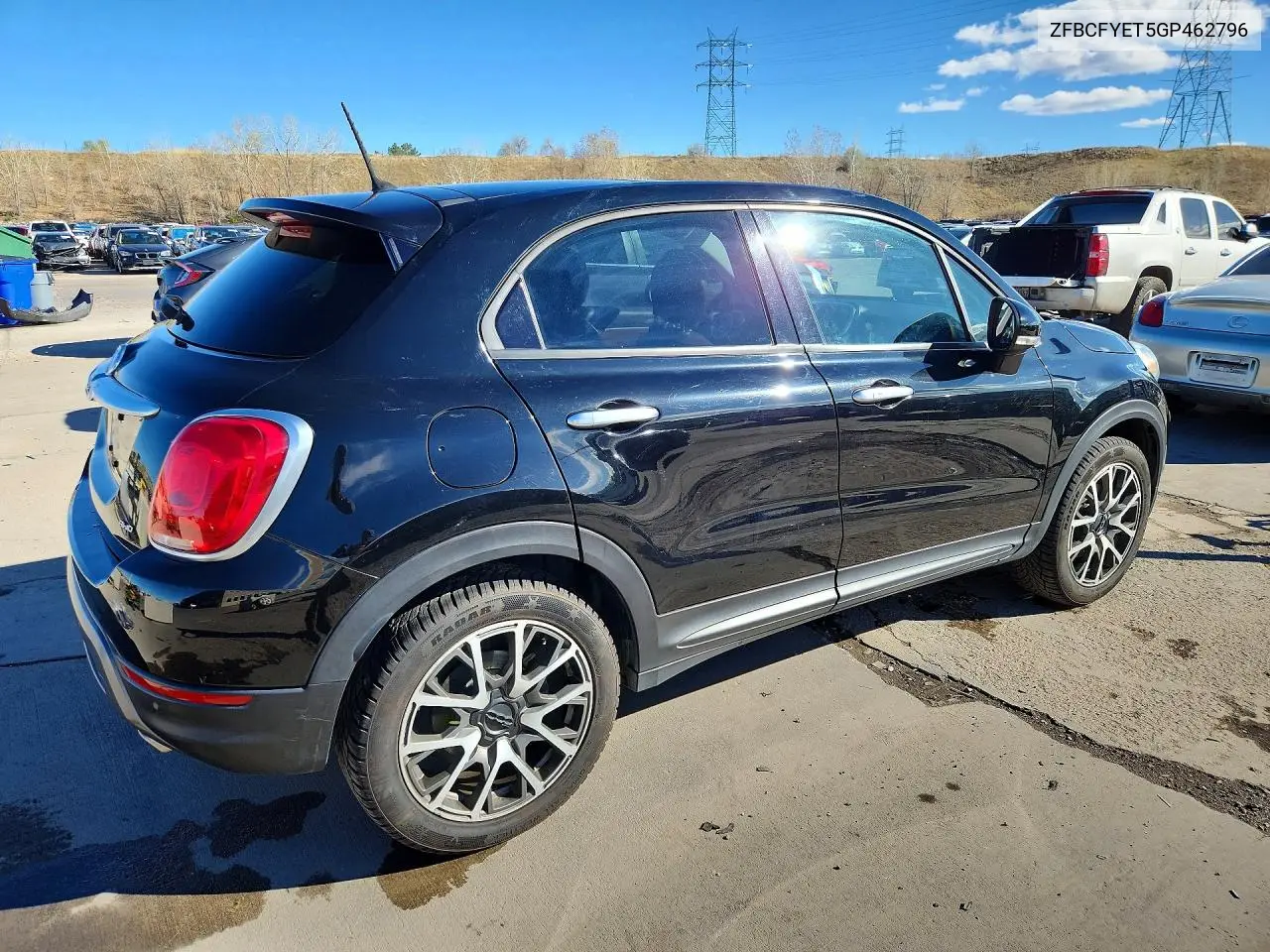 2016 Fiat 500X Trekking Plus VIN: ZFBCFYET5GP462796 Lot: 48809536