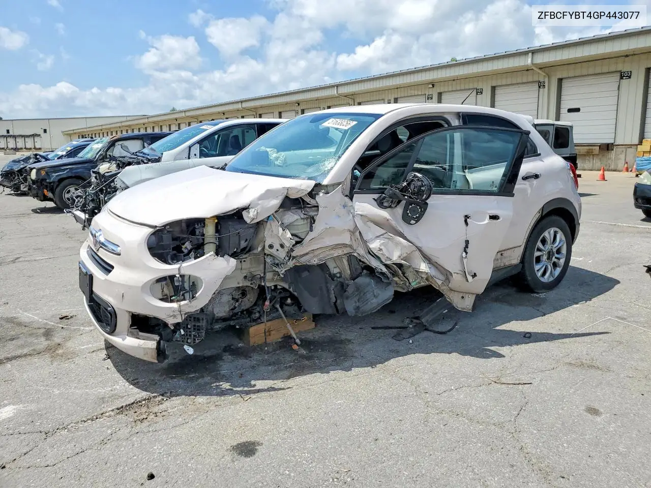 2016 Fiat 500X Easy VIN: ZFBCFYBT4GP443077 Lot: 51638056