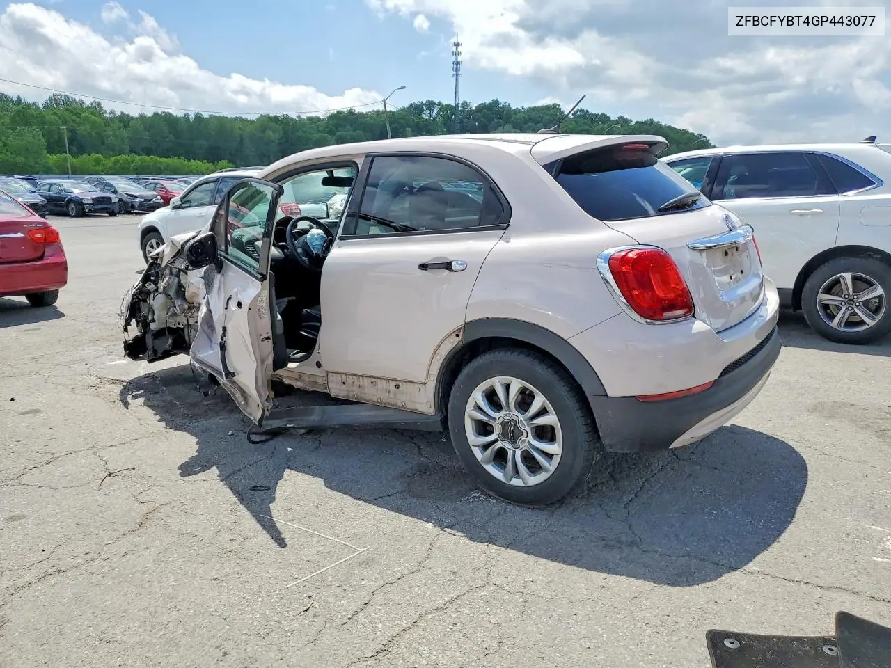 2016 Fiat 500X Easy VIN: ZFBCFYBT4GP443077 Lot: 51638056