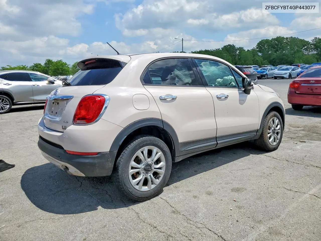 2016 Fiat 500X Easy VIN: ZFBCFYBT4GP443077 Lot: 51638056