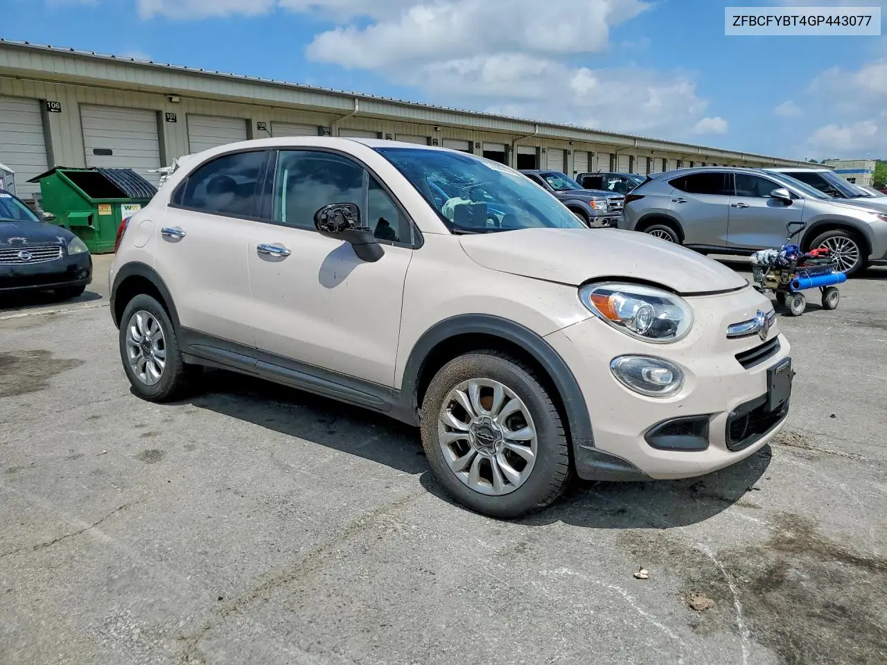 2016 Fiat 500X Easy VIN: ZFBCFYBT4GP443077 Lot: 51638056