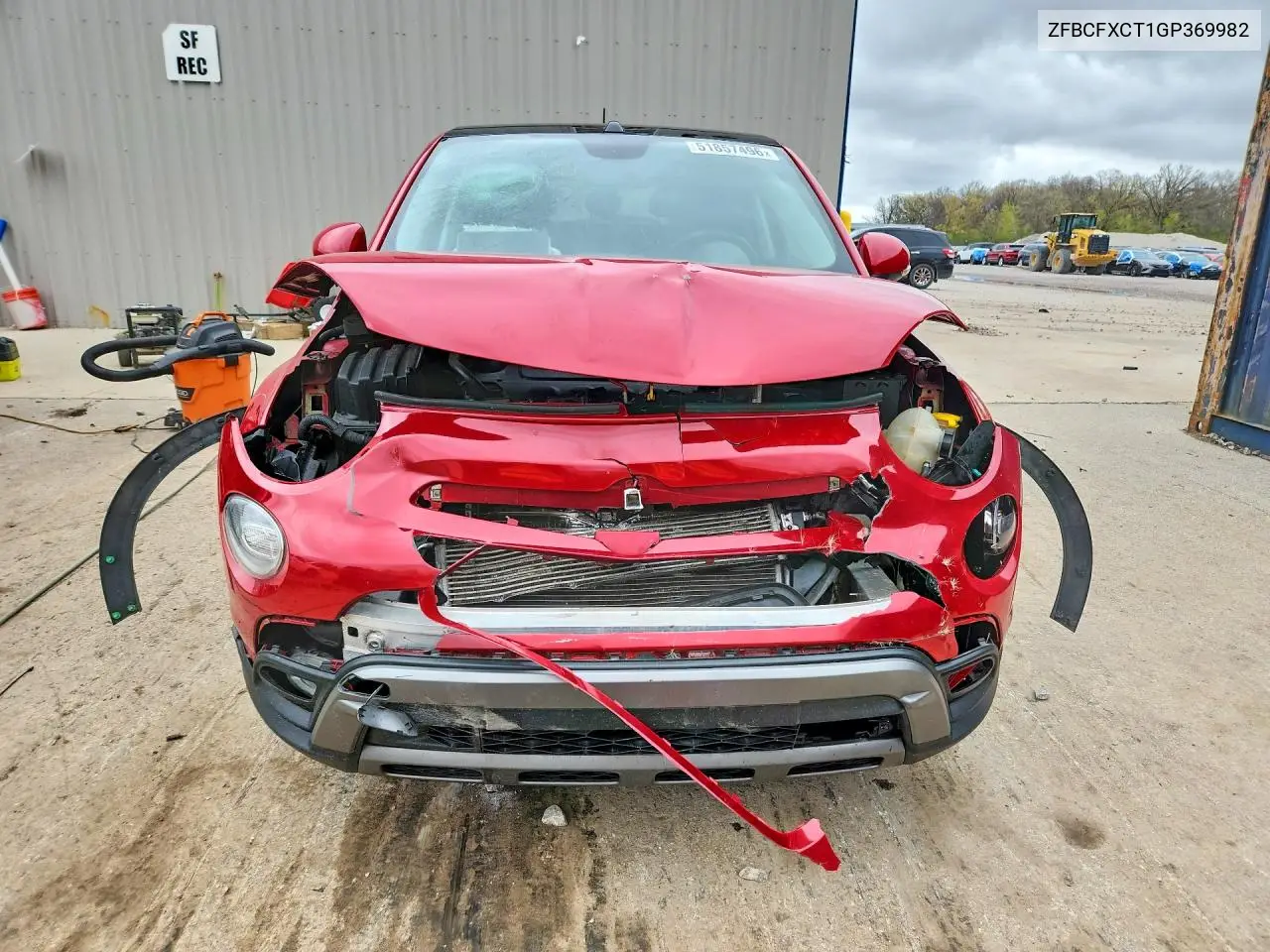 2016 Fiat 500X Trekking VIN: ZFBCFXCT1GP369982 Lot: 51857496